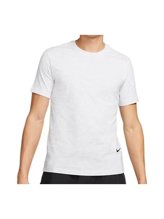 Футболка Men's Nike Solid Color Round Neck Pullover Short Sleeve Birch Color T-Shirt — изображение 1 из 4, мульти