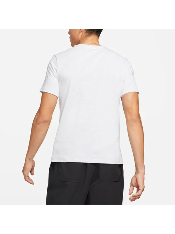 Футболка Men's Nike Solid Color Round Neck Pullover Short Sleeve Birch Color T-Shirt — изображение 4 из 4, мульти