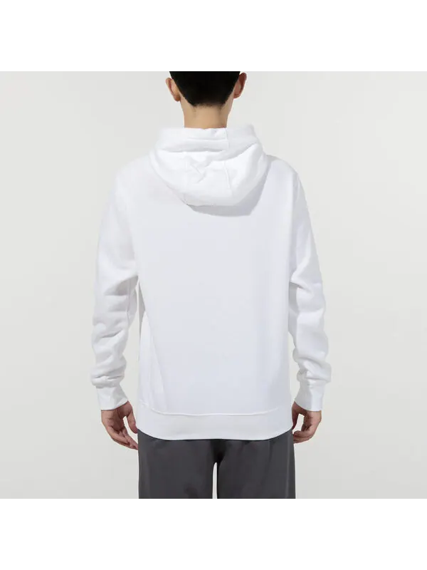 Толстовка Men's Nike Nsw Bb Po Hdy Swsh Brnd Riff Contrasting Colors Logo Sports Pullover White — изображение 4 из 4, белый