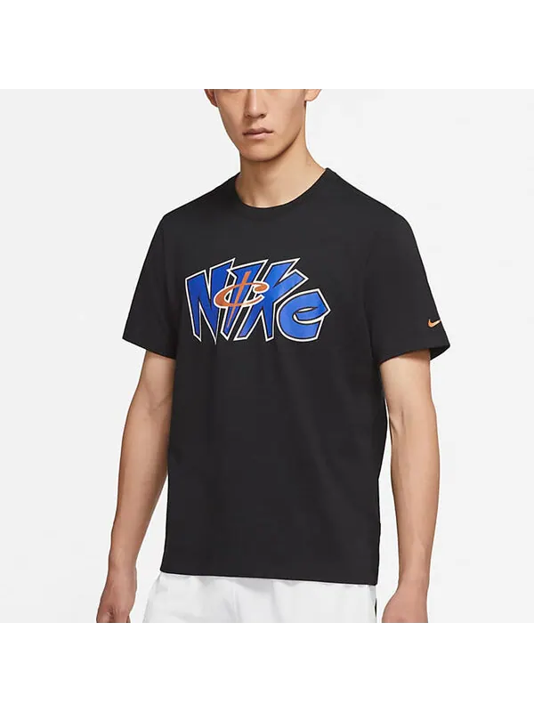 Футболка Men's Nike Lil Penny Alphabet Printing Casual Sports Short Sleeve Black T-Shirt — изображение 3 из 4, черный