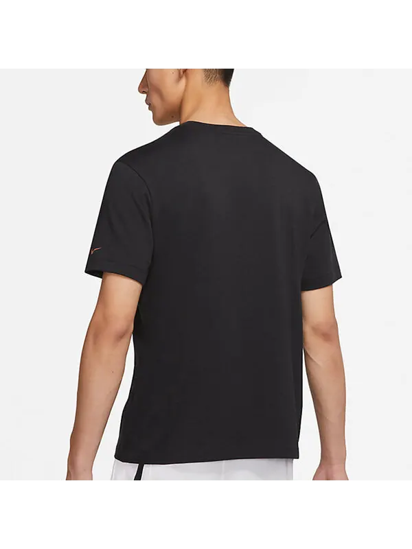 Футболка Men's Nike Lil Penny Alphabet Printing Casual Sports Short Sleeve Black T-Shirt — изображение 4 из 4, черный