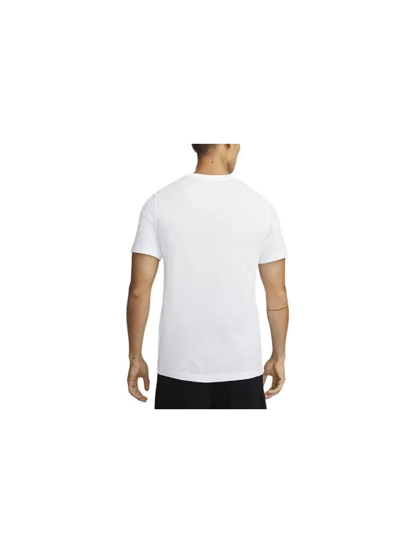 Футболка Men's Nike Lebron James Lion Pattern Round Neck Pullover Short Sleeve White T-Shirt — изображение 2 из 4, мульти