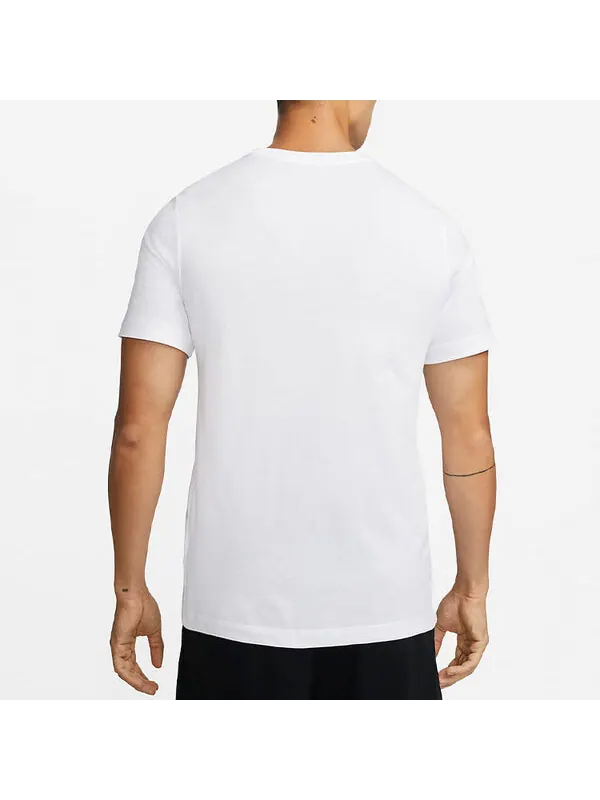 Футболка Men's Nike Lebron James Lion Pattern Round Neck Pullover Short Sleeve White T-Shirt — изображение 4 из 4, мульти