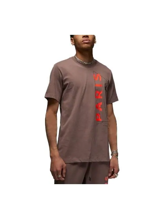 Футболка Air Jordan Statement Diamond T-Shirt 'Brown' — изображение 1 из 3, коричневый