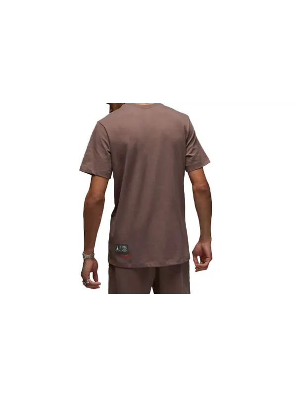 Футболка Air Jordan Statement Diamond T-Shirt 'Brown' — изображение 2 из 3, коричневый