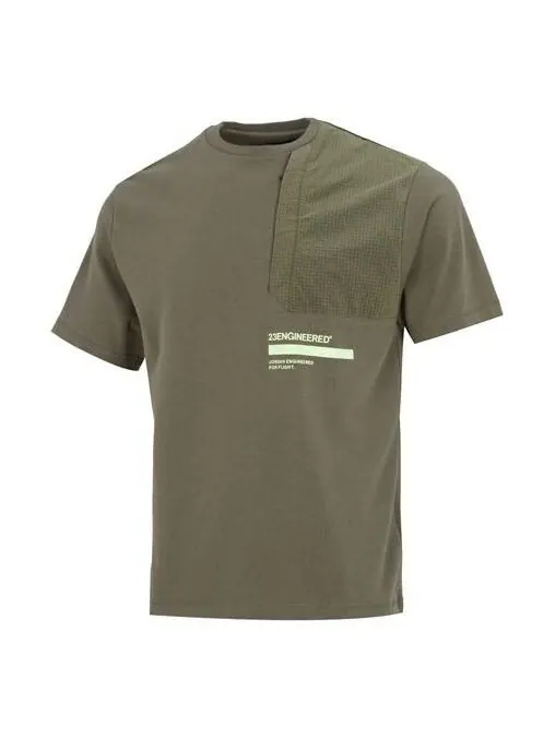 Футболка Men's Air Jordan 23 Engineered Athleisure Casual Sports Military T-Shirt 'Green' — изображение 1 из 4, зеленый