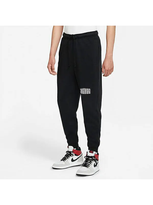 Спортивные штаны Air Jordan J Sprt Dna Hbr Flc Pant Leisure Sports Knit Trousers Men s Black — изображение 3 из 4, черный