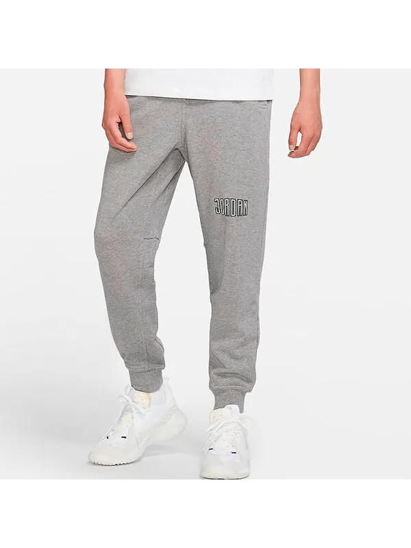 Спортивные штаны Air Jordan J Sprt Dna Hbr Flc Pant Casual Sports Breathable Knit Long Pants light — изображение 3 из 3