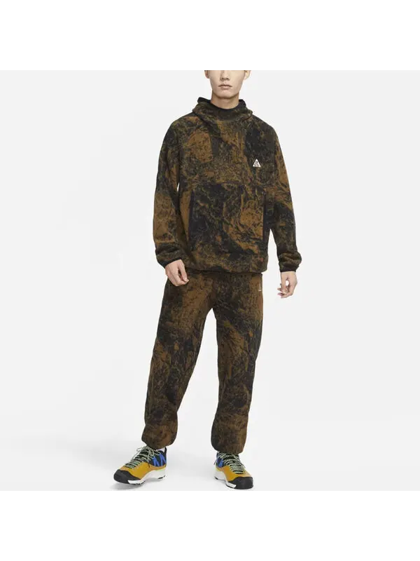 Толстовка Men's Nike ACG Therma-FIT Wolf Tree Suede Printing Sports Brown — изображение 3 из 3, коричневый