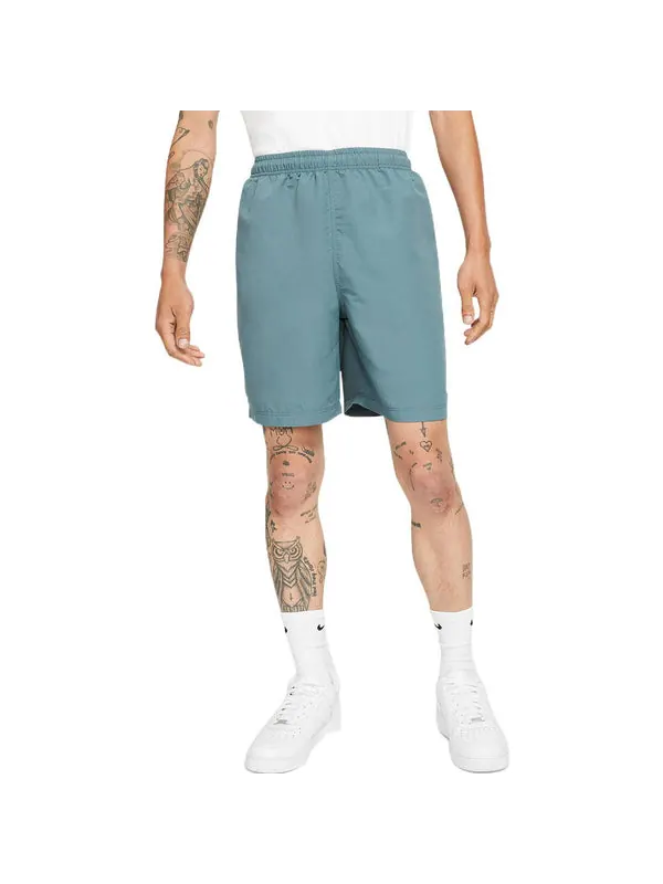 Брюки solo swoosh shorts 'blue grey' Nike — изображение 4 из 4, синий