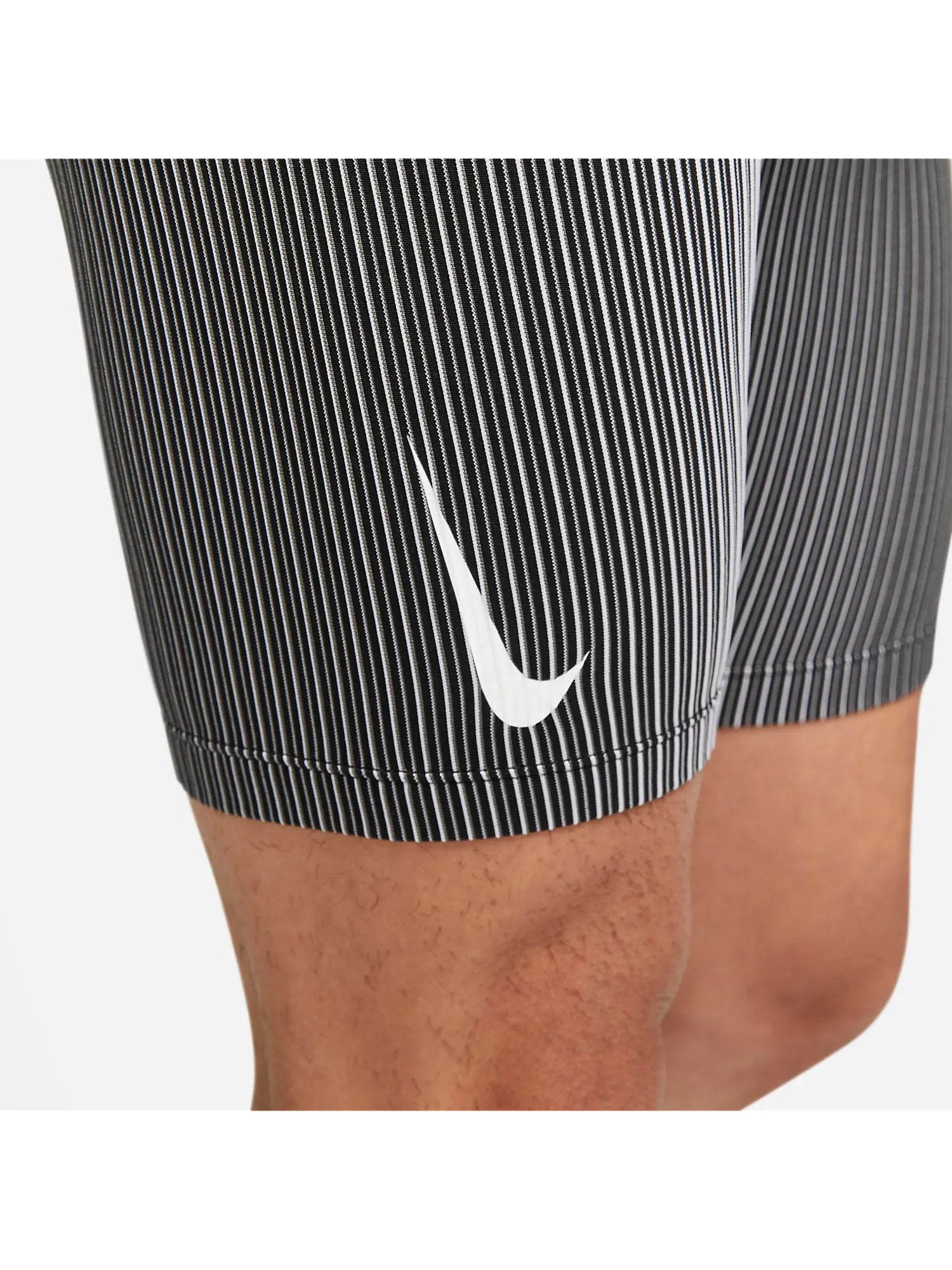 Топ Nike Dri-FIT ADV AeroSwift 1/2-Length Racing Tights 'Grey' — изображение 3 из 4, серый