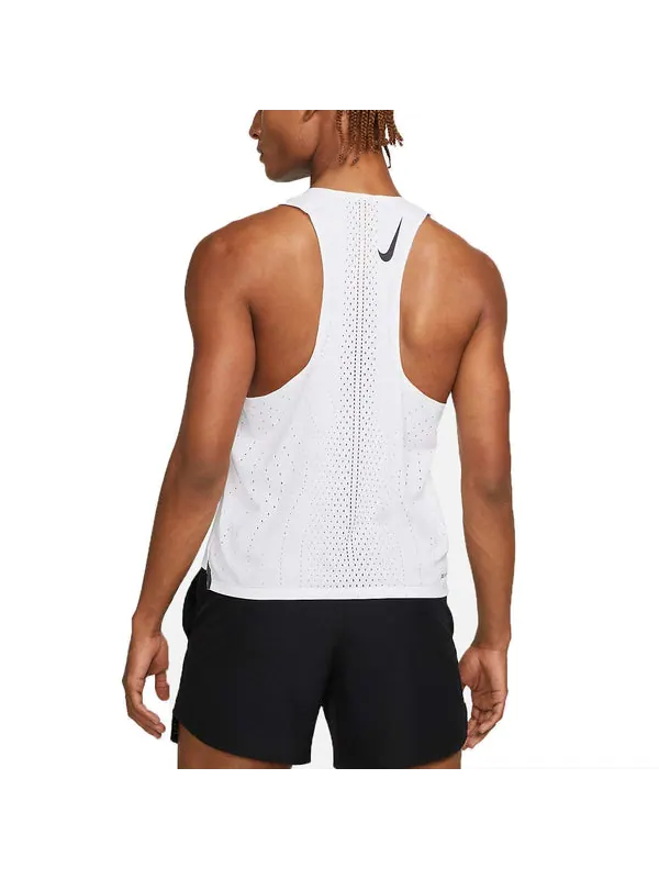 Жилет dri-fit adv aeroswift racing vest 'white' Nike — изображение 2 из 2, белый/черный