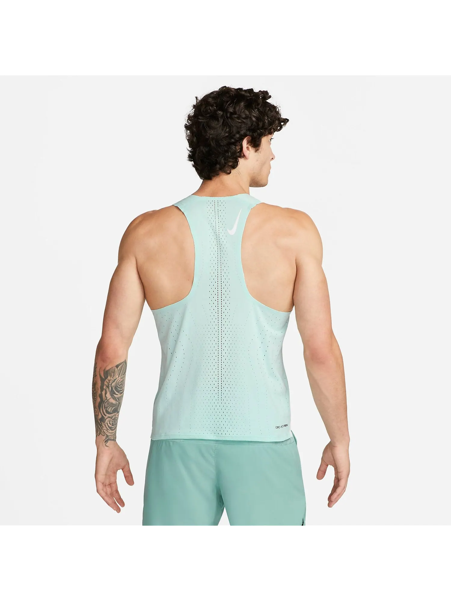 Топ Nike ADV Aeroswift Dri-FIT Racing Singlet Slim 'Jade Ice' — изображение 2 из 4, бирюзовый