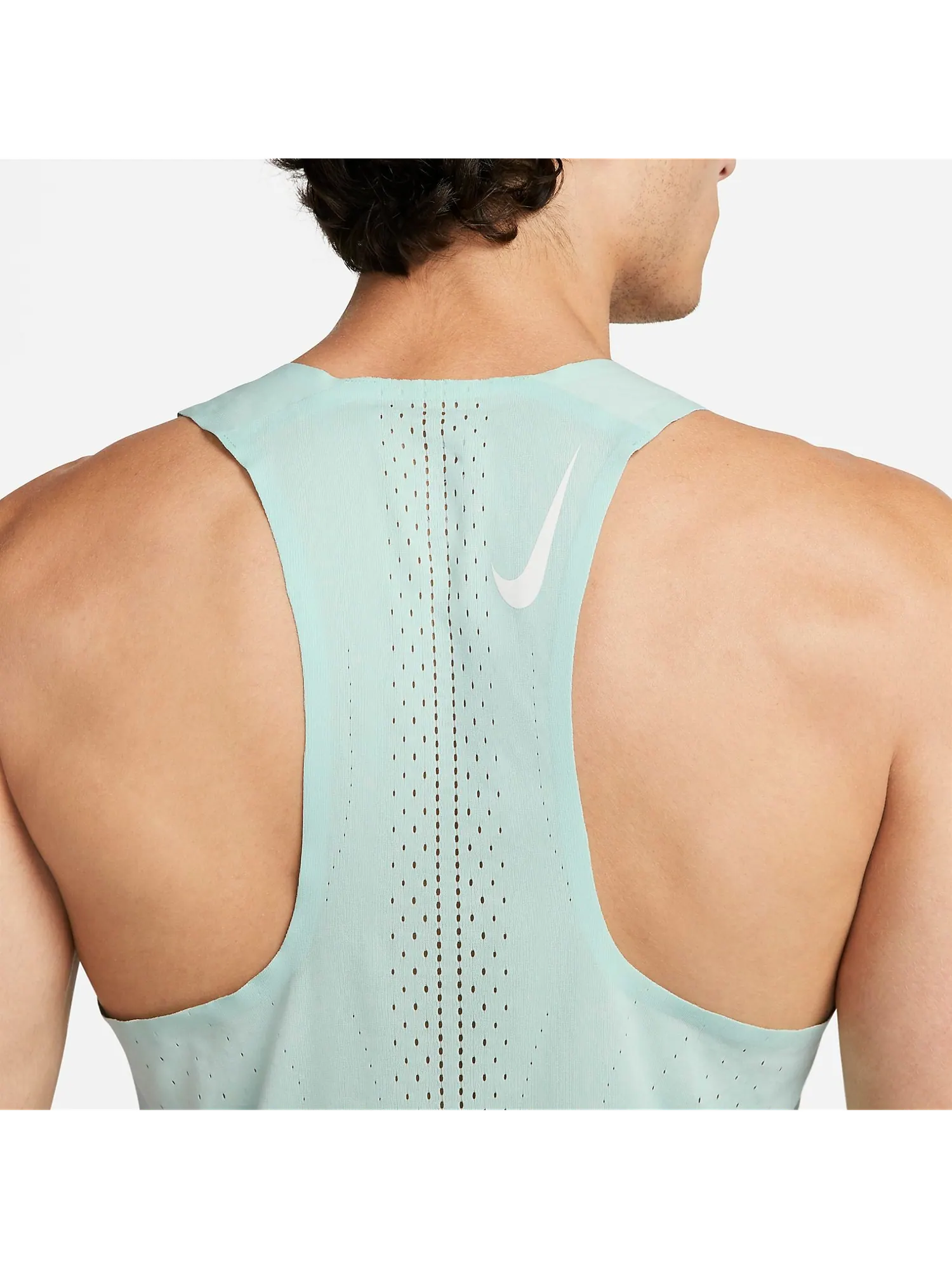 Топ Nike ADV Aeroswift Dri-FIT Racing Singlet Slim 'Jade Ice' — изображение 3 из 4, бирюзовый