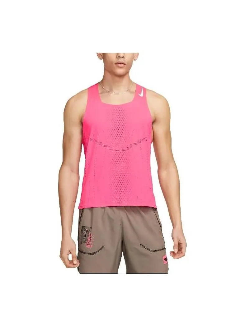 Топ Nike Dri-FIT ADV AeroSwift Racing Running Singlet 'Pink' — изображение 1 из 4, розовый