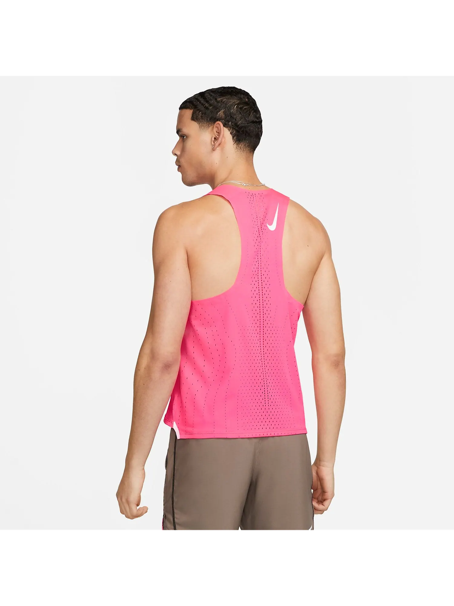 Топ Nike Dri-FIT ADV AeroSwift Racing Running Singlet 'Pink' — изображение 2 из 4, розовый