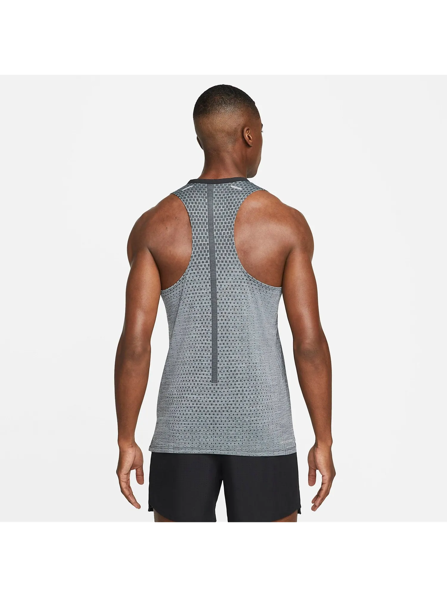 Майка Nike Dri-FIT ADV Techknit Ultra Tank 'Grey' — изображение 2 из 3, серый/серебристый