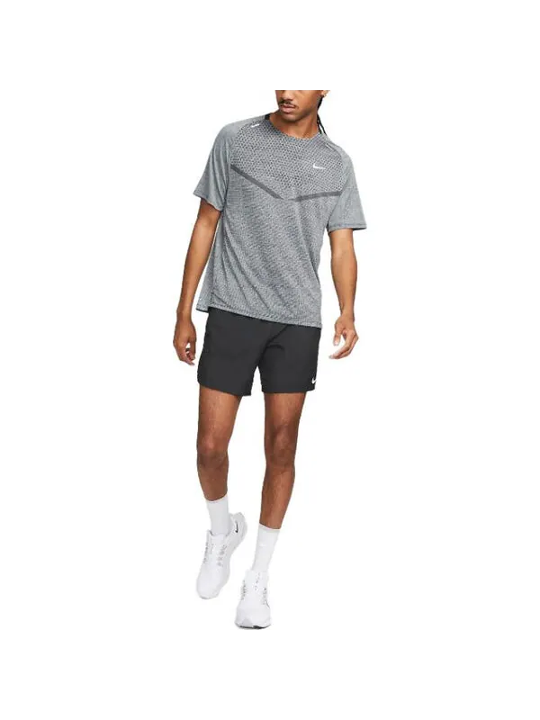Футболка Nike Tech Knit Ultra Short-Sleeve 'Grey' — изображение 4 из 4, серый