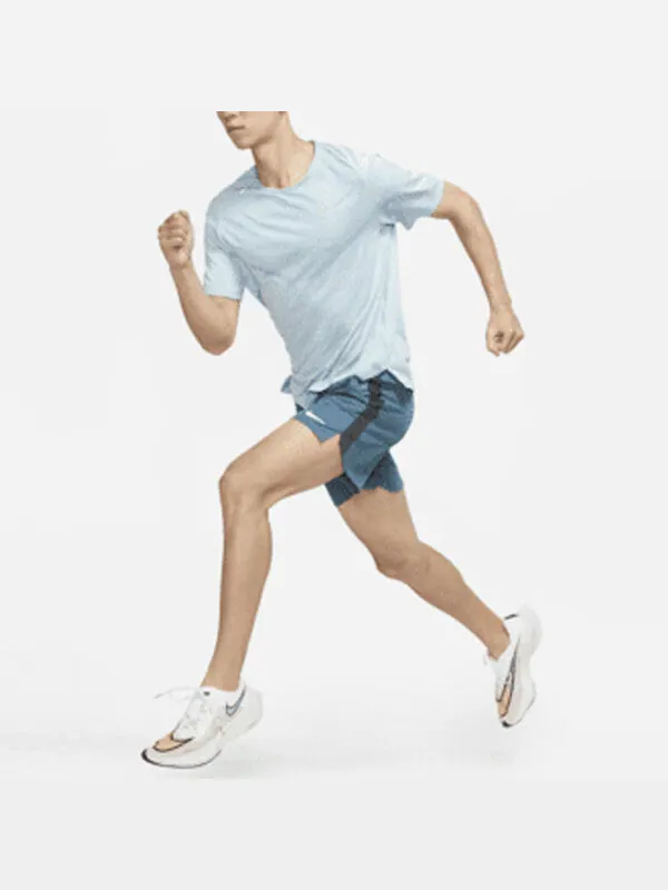 Футболка Nike Dri-FIT ADV TechKnit Ultra Solid Color Reflective Running Sports Short Sleeve Light — изображение 3 из 3