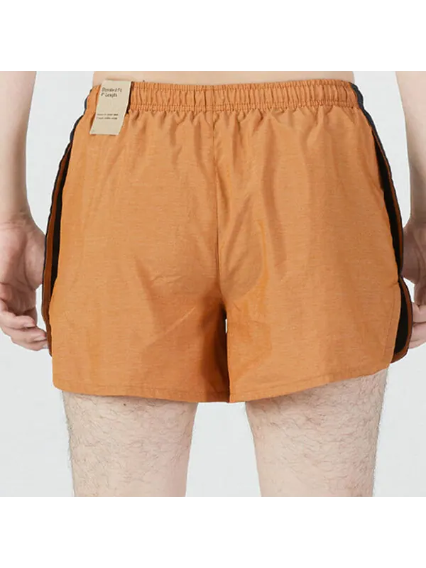 Шорты men's logo alphabet printing elastic waistband straight shorts yellow Nike — изображение 3 из 4, мульти
