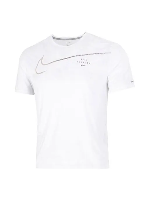 Футболка Men's Nike Large Logo Sports Training Breathable Quick Dry Round Neck Short Sleeve White — изображение 1 из 4