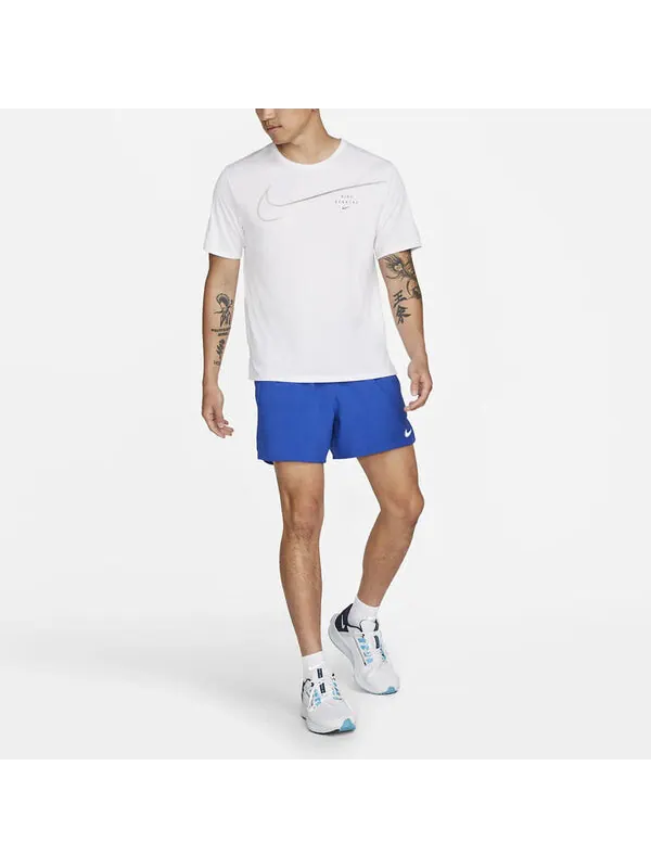 Футболка Men's Nike Large Logo Sports Training Breathable Quick Dry Round Neck Short Sleeve White — изображение 4 из 4