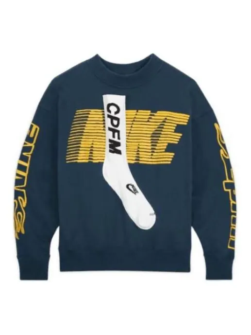 Толстовка Nike x CPFM Logo — изображение 1 из 2, темный зеленый