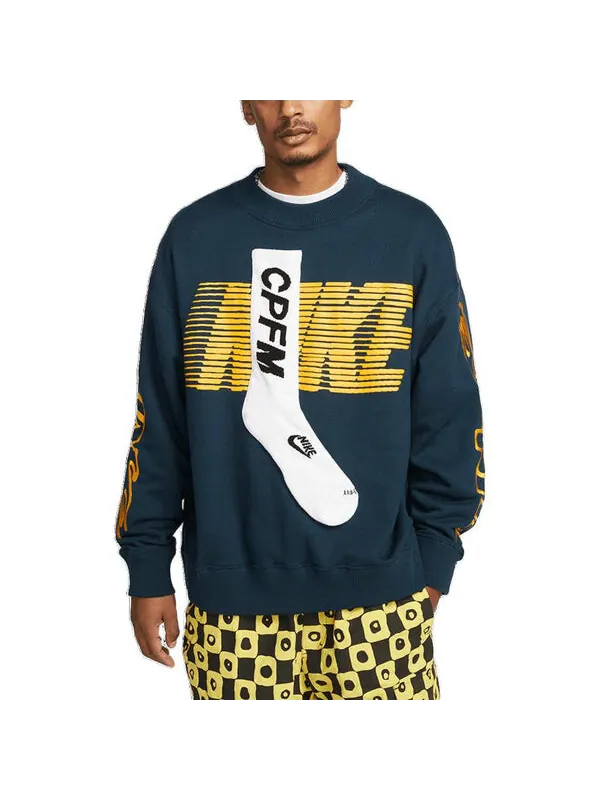 Толстовка Nike x CPFM Logo — изображение 2 из 2, темный зеленый