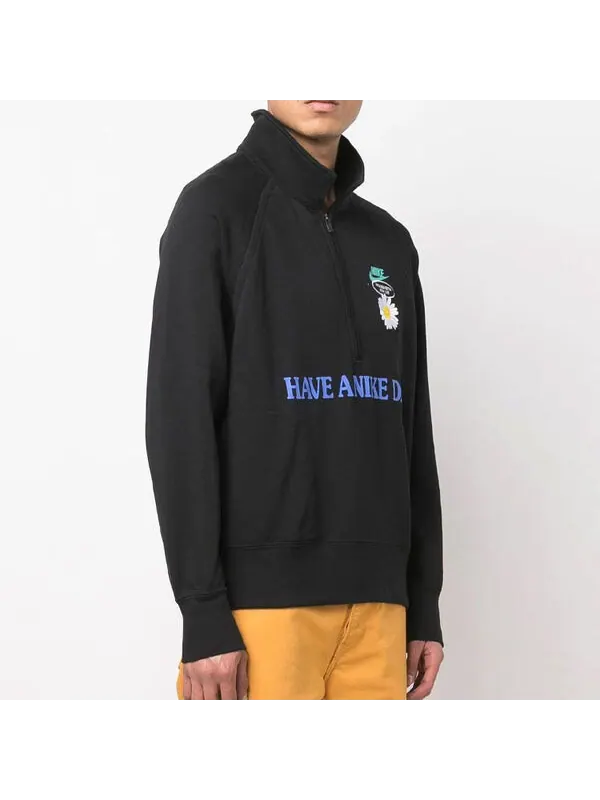Толстовка Nike Have A Nike Day Half Zip Sweat Black — изображение 4 из 4, черный