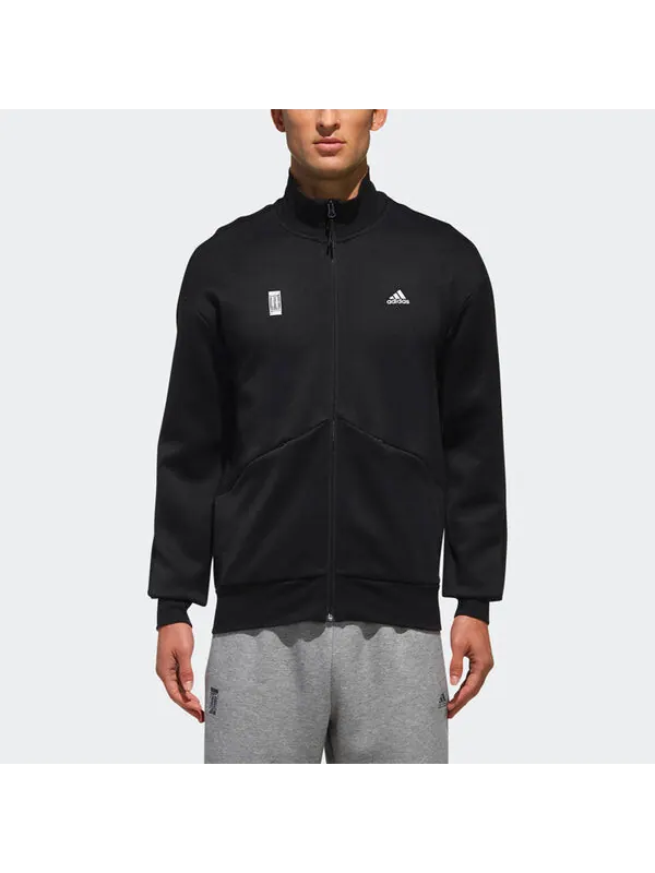 Куртка adidas Wj Tt Swt Martial Arts Logo Collar Jacket For Men Black — изображение 3 из 4, черный