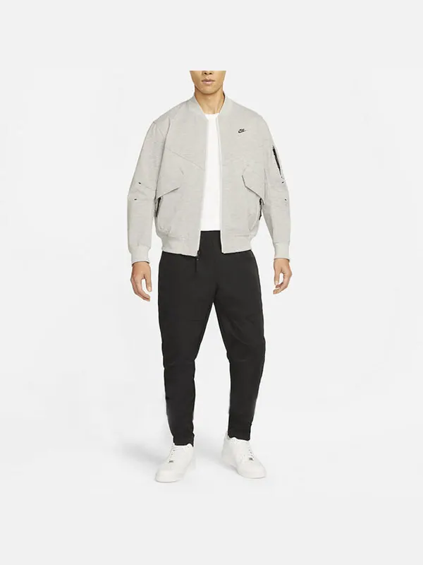 Куртка men's sportswear storm-fit tech pack unlined loose zipper jacket gray Nike — изображение 3 из 3, серый