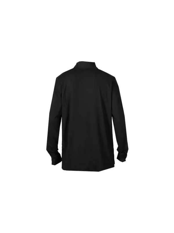 Футболка men's training sports half zipper long sleeves black t-shirt Nike — изображение 2 из 4, черный