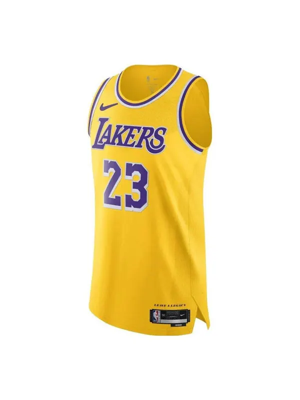 Футболка dri fit nba authentic jersey 22 23 icon edition Nike — изображение 1 из 1, желтый
