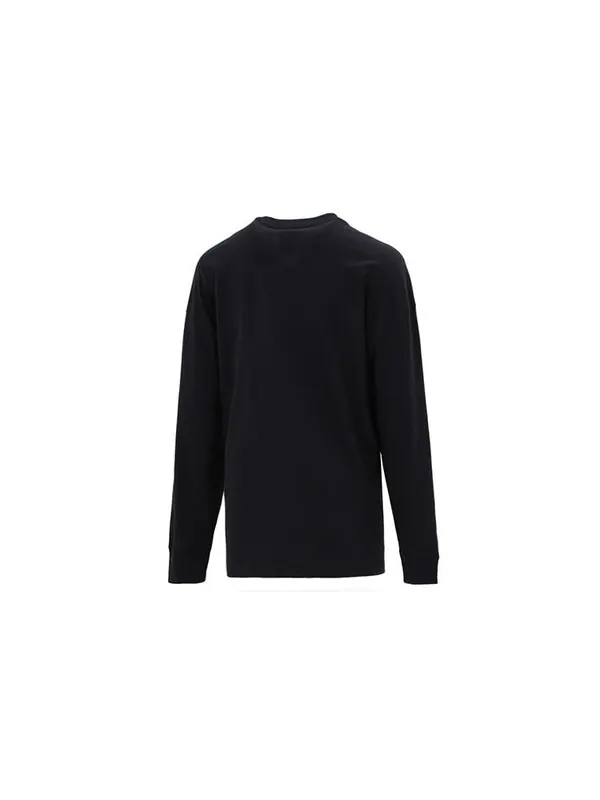 Свитер sportswear essential logo printing round-neck sweateshirt black Nike — изображение 2 из 4, черный
