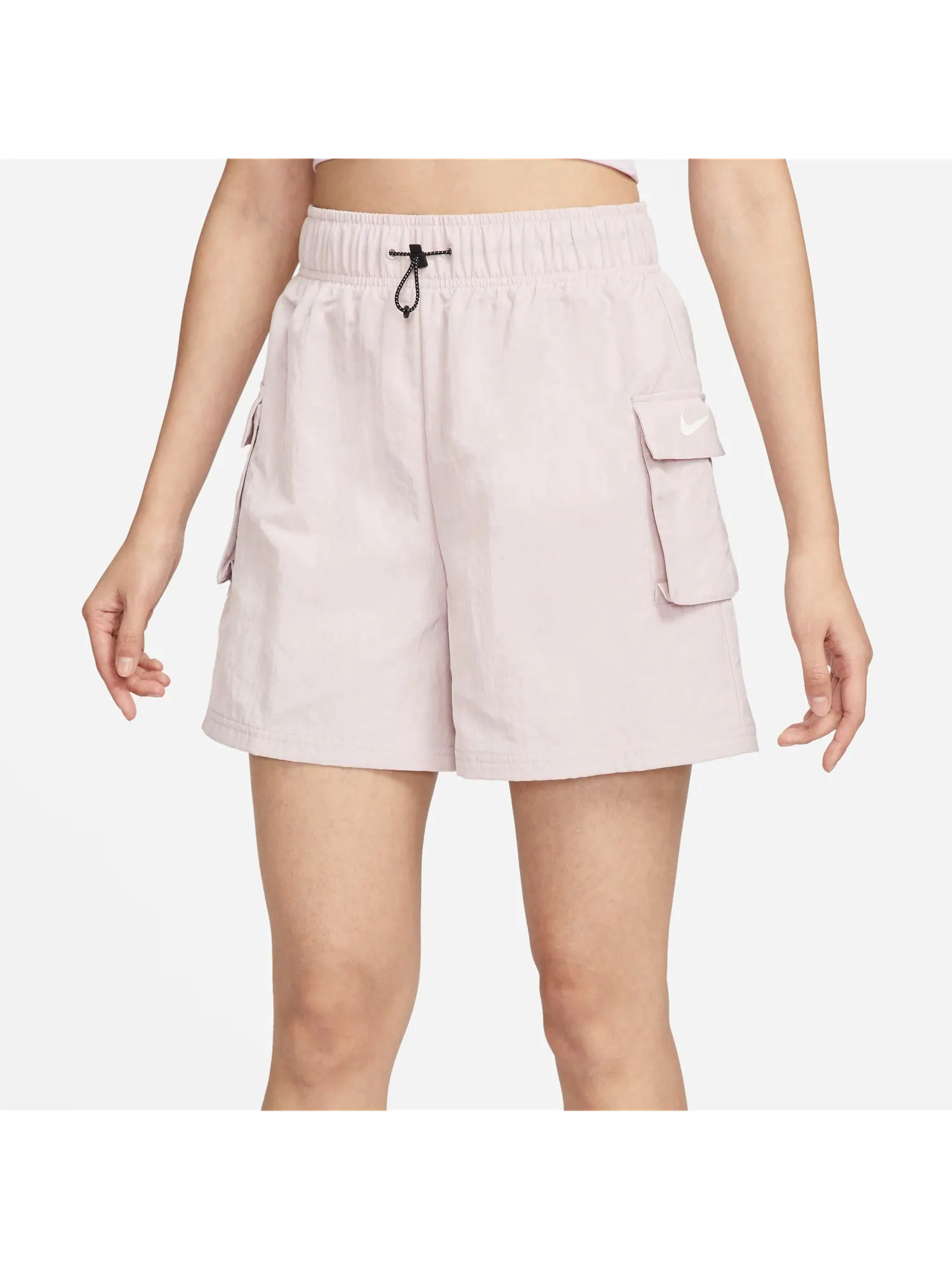 Шорты (WMNS) Nike Woven High-Waisted Shorts 'Pink' — изображение 2 из 5, розовый