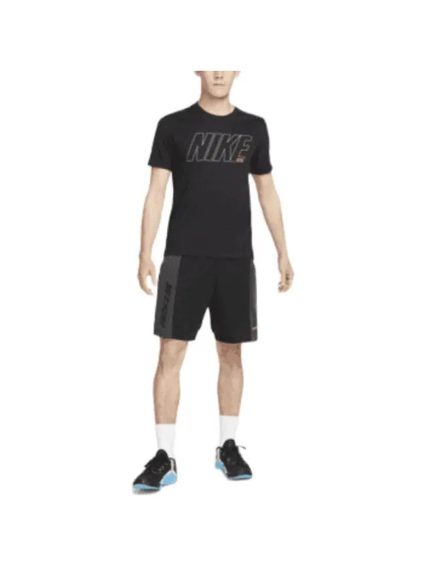 Футболка Men's Nike Solid Color Alphabet Quick Dry Breathable Training Sports Short Sleeve Black — изображение 3 из 3, мульти