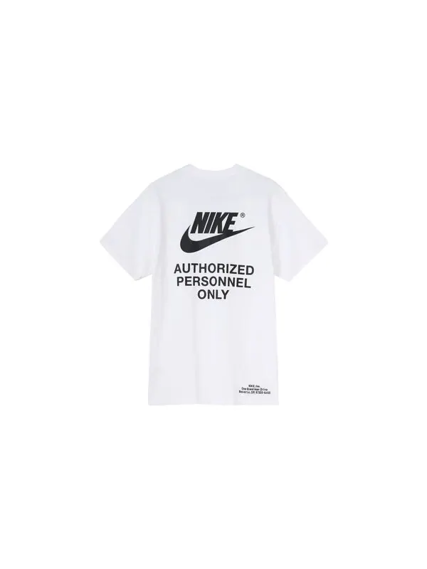 Футболка Nike Printing Alphabet Logo Round Neck Cotton Short Sleeve White — изображение 2 из 4, мульти