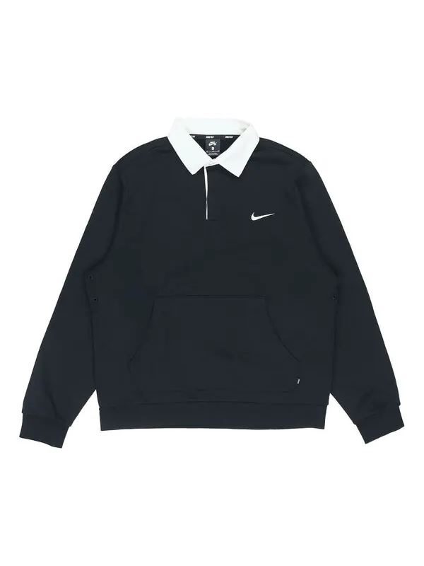 Толстовка Men's Nike SB Fleece Skateboard Knit Breathable Splicing Embroidered Autumn Black — изображение 1 из 4, мульти