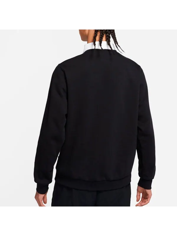 Толстовка Men's Nike SB Fleece Skateboard Knit Breathable Splicing Embroidered Autumn Black — изображение 4 из 4, мульти