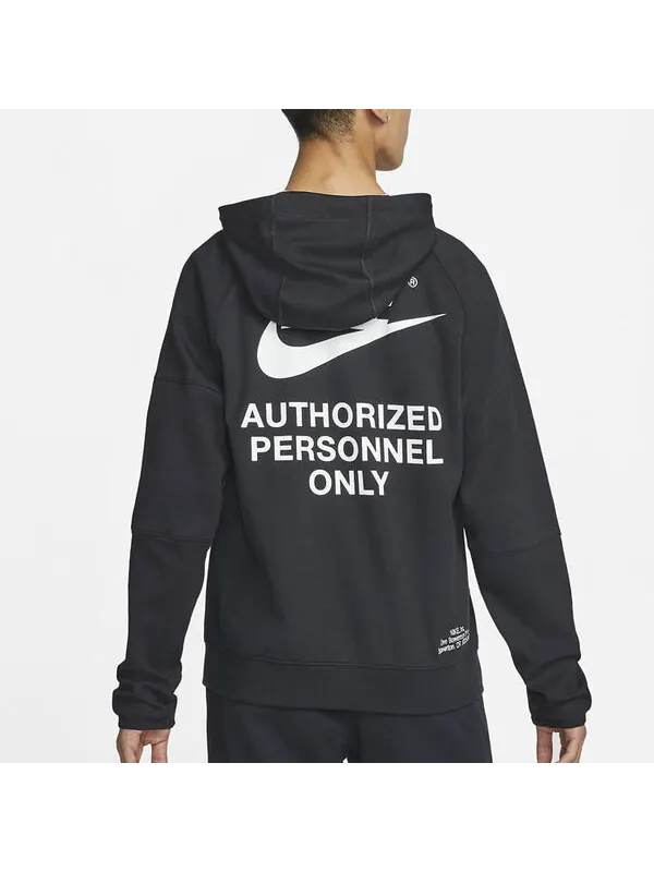 Куртка Men's Nike Training Sports logo Casual Hooded Jacket Autumn — изображение 4 из 4, черный