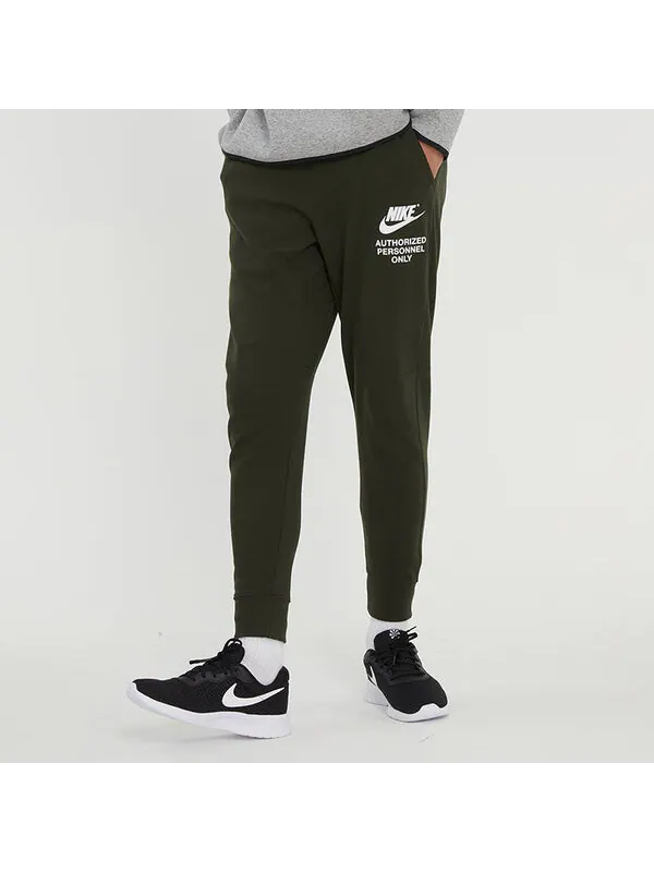 Спортивные штаны Men's Nike SS22 Logo Alphabet Printing Knit Bundle Feet Sports — изображение 4 из 4, мульти