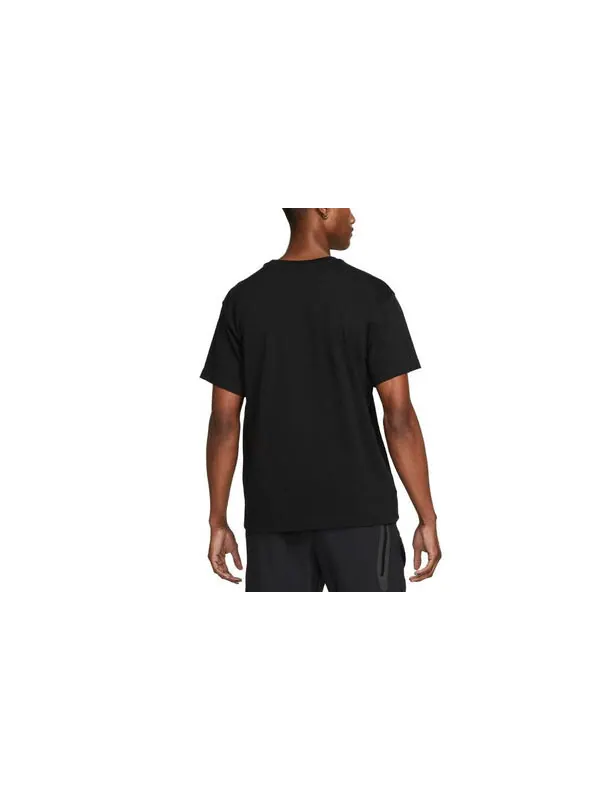 Футболка Nike Sportswear Logo T-Shirt 'Black' — изображение 2 из 3, черный