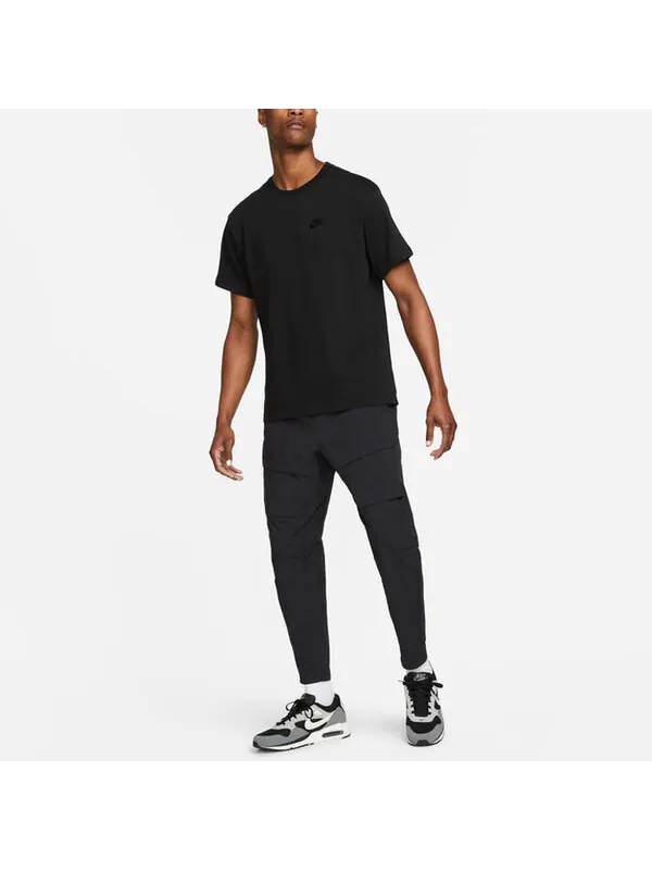 Футболка Nike Sportswear Logo T-Shirt 'Black' — изображение 3 из 3, черный