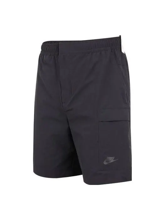 Шорты men's woven solid color logo sports shorts black Nike — изображение 1 из 2, мульти