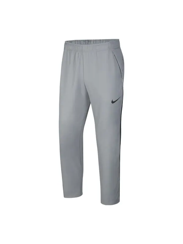 Брюки men's dri-fit solid color logo straight breathable sports pants/trousers/joggers gray Nike — изображение 1 из 4, мульти