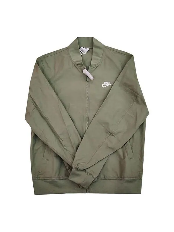 Куртка Nike Stand Collar Thin Varsity Jacket 'Green' — изображение 1 из 2, зеленый/мульти