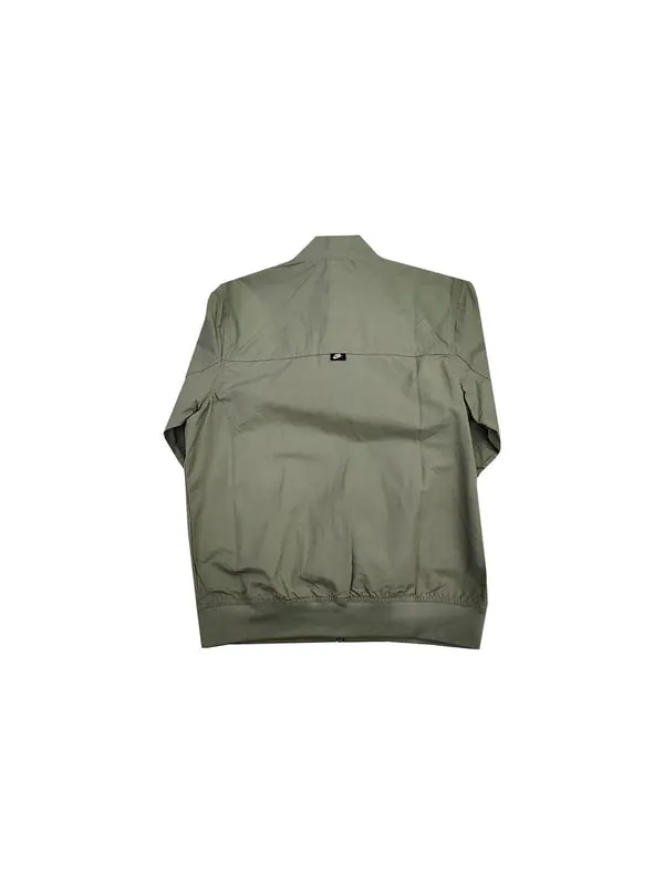 Куртка Nike Stand Collar Thin Varsity Jacket 'Green' — изображение 2 из 2, зеленый/мульти