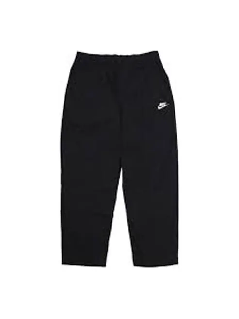 Спортивные штаны Men's Nike Solid Color Casual Straight-Leg Cropped Sweatpants Autumn Black — изображение 1 из 4, мульти