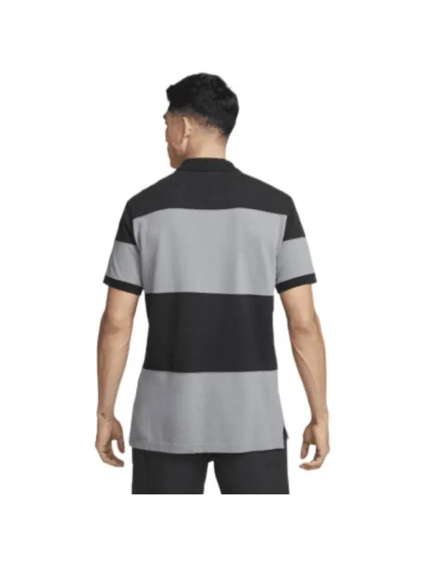 Футболка Nike Sportswear Essential Polo Shirt 'Black Smoke Grey' — изображение 4 из 4, мульти
