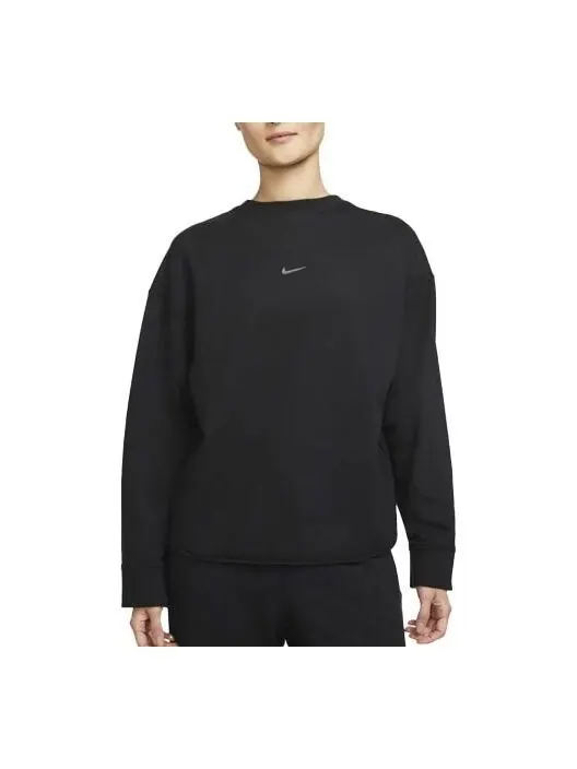 Свитер yoga luxe casual sports round neck pullover hoodie black Nike — изображение 1 из 3, черный